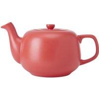 La Cafetiere Ceramic Teapot, Red, 1.2 Litres, Labelled in Red