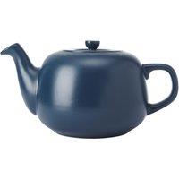 La Cafetiere Ceramic Teapot, Navy, 1.5 Litres, Labelled in Blue