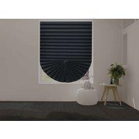 Blinds Outlet Self-Adhesive Pleated Blinds Pack of 6 in Black | Size: 90 cm width x 150 cm drop