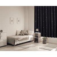 Blinds Outlet Travel (Moon & Stars) Blackout Blinds (130cmx200cm) Black | Size: 130 cm width x 210 cm drop