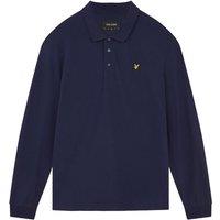Lyle & Scott Men's Long-Sleeved Polo Shirt in Navy | Size: XL