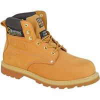 Grafters Men's Crazy Horse Leather Safety Boots in Pale Orange | Size: 12