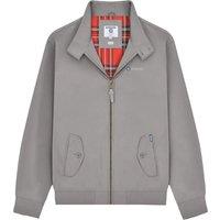 Lambretta Men's Shower Resistant Harrington Jacket in Dark Grey | Size: 3XL