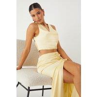 Satin Cowl Neck Top & Maxi Skirt Co-ord
