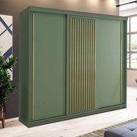 Modern Wardrobe Double Sliding Wardrobe W 250cm x H 217cm x D 62cm