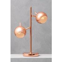 Orsina Chrome Table Lamp With Dual Metal Dome Shades, Adjustable Arched Twin Light Table Lamp, Chrome Finish Lamp in Gold