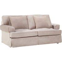 Orsina Ralph Two Seat Velvet Sofa in Brown