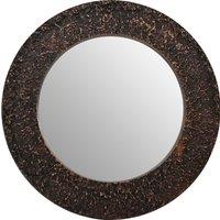 Orsina Akola Finish Round Wall Mirror in Gold