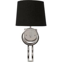 Orsina Skye Wall Lamp with Asymmetric Ring Base in Silver