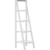 Orsina Functional 4 Tier Shelf Unit, Stylish Standing Shelves For Livingroom, Versatile Shelving Unit For Bedroom in White