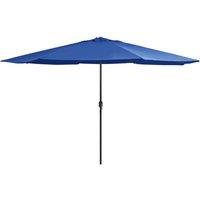 Berkfield Home Garden Parasol with Metal Pole 390 cm Azure Blue