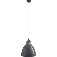 Orsina Large Grey Bell Shaped Pendant Light, Hanging Light for Dining Room or Kitchen, Ceiling Light Fixture