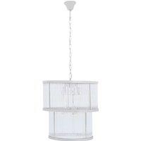 Orsina Large Grey Bell Shaped Pendant Light, Hanging Light for Dining Room or Kitchen, Ceiling Light Fixture in Silver