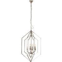 Orsina Venice Hexagonal Chandelier in Silver