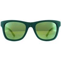 Lacoste Rectangle Unisex Folding Matt Green Green Sunglasses