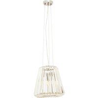 Orsina 3 Bulb Bronze Pendant Light, Geometric Glass Cone Ceiling Fixture, Crystal-Textured Shade Light in Silver