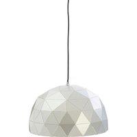 Orsina Small Silver Dome Pendant Light, Geometric Metallic Pendant With Gold Interior, Modern Ceiling Light