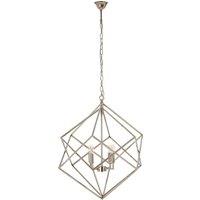 Orsina Kamara Double Box Design Chandelier in Silver