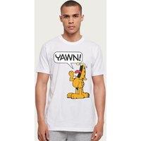 Garfield Men's YAWN T-Shirt in White | Size: Small