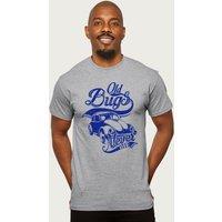 Volkswagen Men's Old Bugs Never Die Beetle T-Shirt in Mid Grey | Size: 2XL