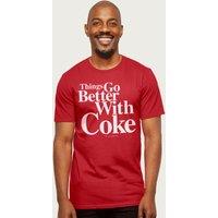 Coca-Cola Men's Things Go Better With Coke T-Shirt in Red | Size: 2XL