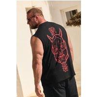 BadRhino Men's Japanese Graphic Vest Top in Black | Size: 4XL