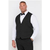 BadRhino Men's Single-breasted Suit Waistcoat in Black | Size: 62R