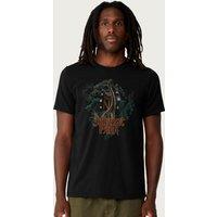 Jurassic Park Men's Entrance Brachiosaurus T-Shirt in Black | Size: XL