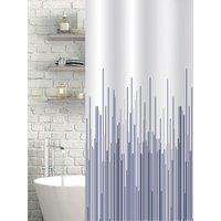 Showerdrape City White & Navy Shower Curtain