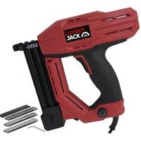 Lumberjack 2 in 1 Nail & Staple Gun Electric Heavy Duty Stapler & Nailer Tacker in Red