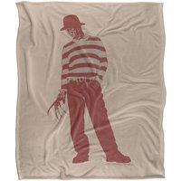 Warner Brothers Nightmare on Elm Street Freddy Silky Touch Super Soft Throw Blanket in White