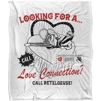 Warner Brothers Beetlejuice 50x60 Love Silky Touch Super Soft Throw Blanket in White