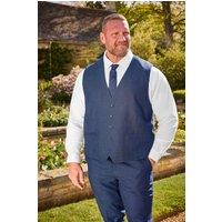BadRhino Men's Wedding Waistcoat in Blue | Size: 40R