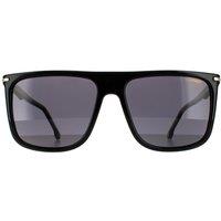 Carrera Men's Rectangle Black Gold Grey Sunglasses