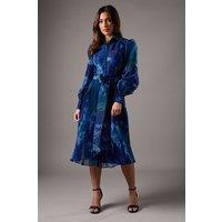 Coast Women's Organza Printed Shirt Dress | Size: 10
