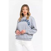 Trussardi Women's Crew Neck Sweatshirt TR21546 - Gray Clothing in Grey | Size: Medium