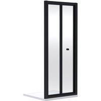 Balterley 4mm Toughened Safety Glass Bi-Fold Shower Door 1900 x 900mm Black