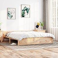 Bed Frame Solid Wood 200x200 cm