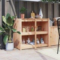 Berkfield Home Outdoor Kitchen Cabinet 106x55x92 cm Solid Wood Pine in Brown | Size: 106 x 55 x 92 cm