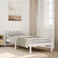 Berkfield Home Extra Long Bed Frame without Mattress White 100x220 cm Solid Wood Pine
