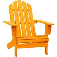Berkfield Home Garden Adirondack Chair Solid Fir Wood Orange