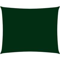 Berkfield Home Sunshade Sail Oxford Fabric Rectangular 3x4.5 m Dark Green