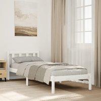 Berkfield Home Extra Long Bed Frame without Mattress White 90x220 cm Solid Wood Pine