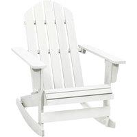 Berkfield Home Garden Rocking Chair Wood White