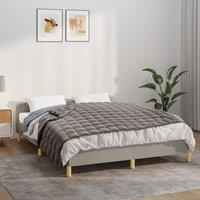 Berkfield Home Weighted Blanket Grey 135x200 cm Single 10 kg Fabric