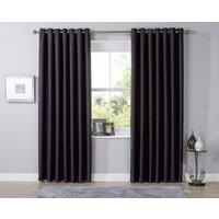 New Edge Blinds Blackout Curtains in Ochre, 228cm x 228cm in Black | Size: 167 cm width x 137 cm drop