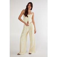 Butter Pinstripe Tailored Pant