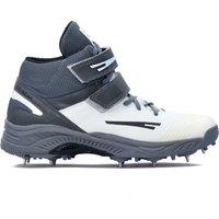 QUIVE Men's Bold Cricket Shoes Metal Spikes in Grey | Size: 8