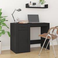 Berkfield Home Desk Black 100x49x75 cm Engineered Wood | Size: 100 x 49 x 75 cm