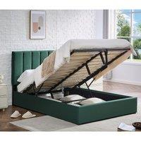 Ottoman Storage Bed Frame with Underbed Storage, Adjustable Headboard